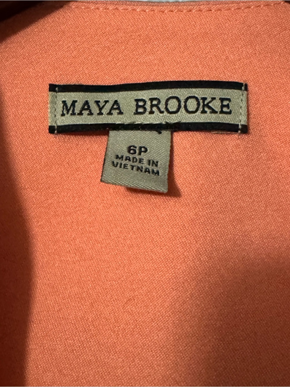 NWT Maya Brooke Coral Jacket Dress Set Size 6P - Picture 6 of 6